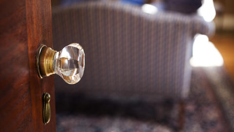 Closeup of a door knob