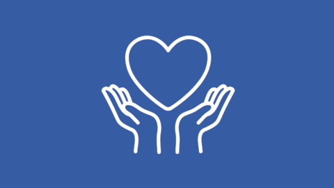 hands holding a heart